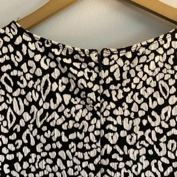 Guess Black and White Leopard Print Dress - Picture 8 of 9